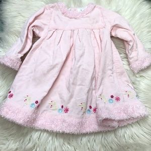 light pink hanna andersson corduroy dress size 80✨